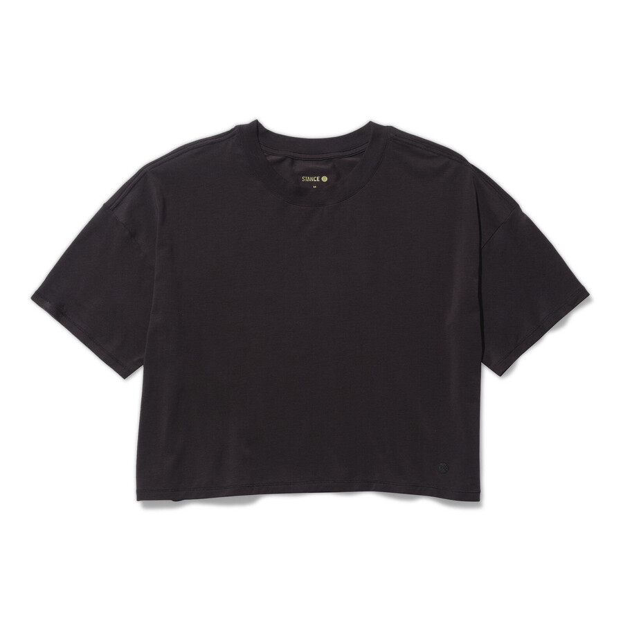 maglia girocollo lay low boxy da donna con miscela di burrotrade